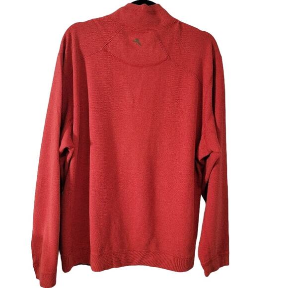 Tommy Bahama Sweater Pullover Men's Fishing Marlin Large Long Sleeve Red Orange - Picture 3 of 11